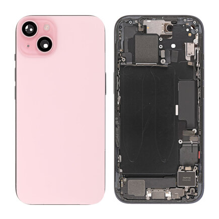 For iPhone 15 Housing + Battery- Pink