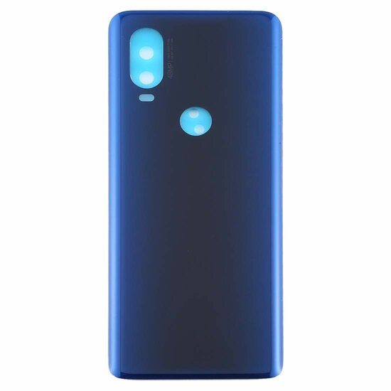Motorola One Vision-Battery Cover + Camera Lens- Sapphire blue