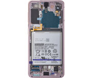 Samsung Galaxy S21 SM-G991B- Display Complete With Battery- Phantom Pink Samsung Galaxy S21 SM-G991B- Display Complete With Battery- Phantom Pink