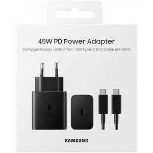 Samsung 45W PD Travel Charger Type-C EP-T4510XBEGEU Black-EU Blister