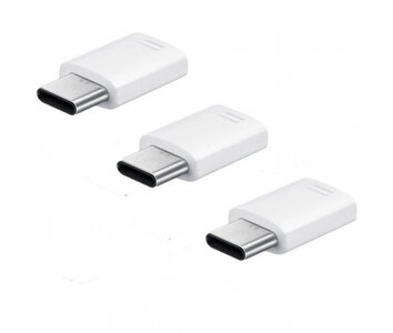 Samsung Connector USB Type C To Micro USB 3-Pack EE-GN930KWEGWW White