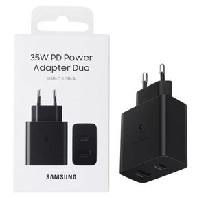 Samsung 35W Power Adapter Duo EP-TA220NBEGEU Black- EU Blister