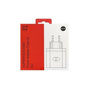  OnePlus SuperVOOC, Wall Charger 65W, 6.5A, 1 X USB-A- White 