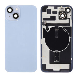 For iPhone 14 Back Glass With Flex- Blue